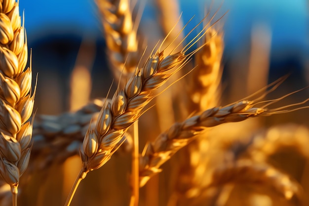 A close up of a wheat crop