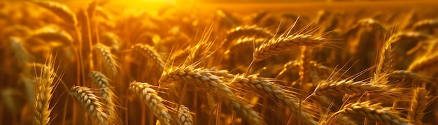 A close up of a wheat field