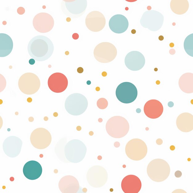 a close up of a white background with a lot of colorful circles generative ai