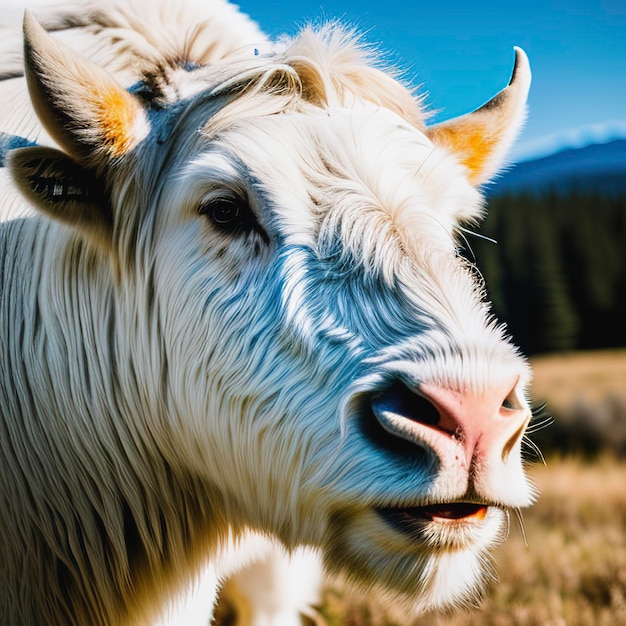 Close up White Buffalo