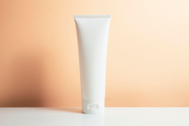 close-up of white candle on table