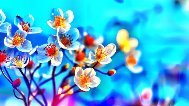 Photo close up of white cherry blossoms