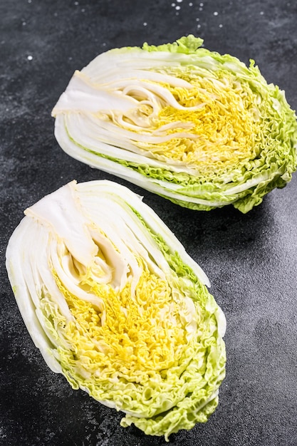 Close-up of white Chinese cabbage