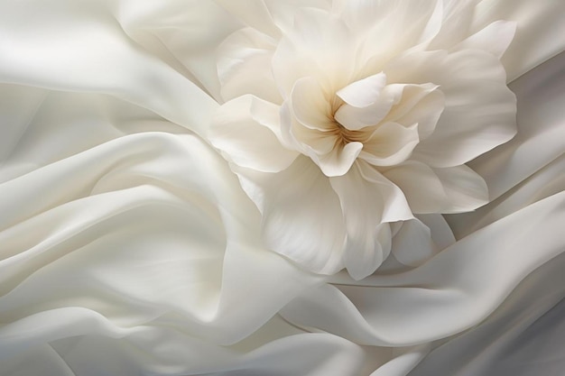 a close up of a white flower with a gold center.