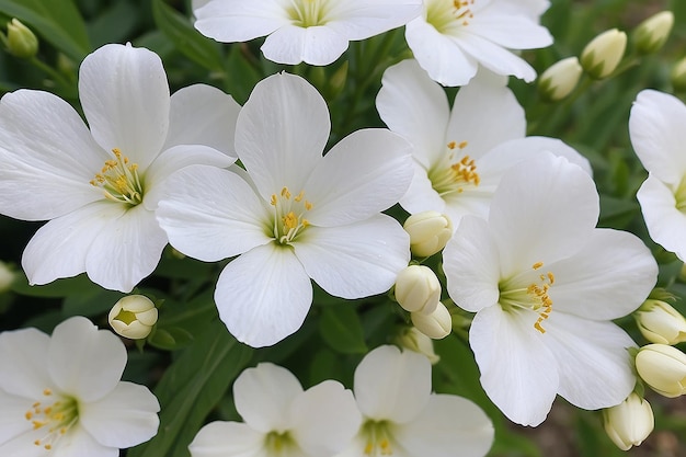 Foto prossimo piano di fiori bianchi
