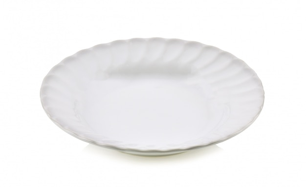 Close-up of a white plate