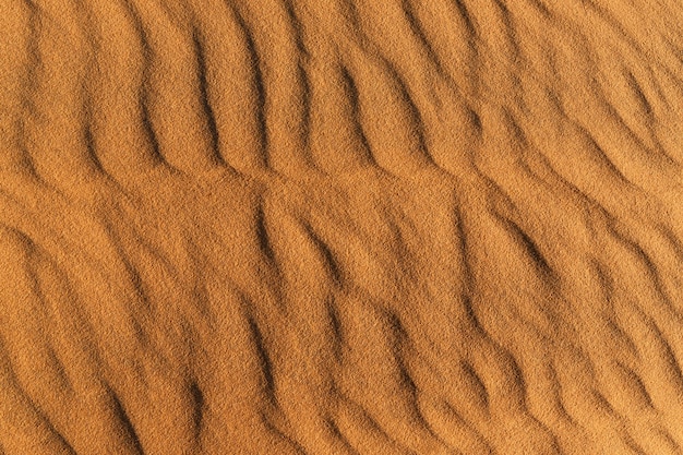 Close up of white sand dunes at Mui Ne