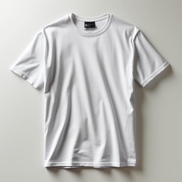 A close up of a white shirt on a white surface generative ai