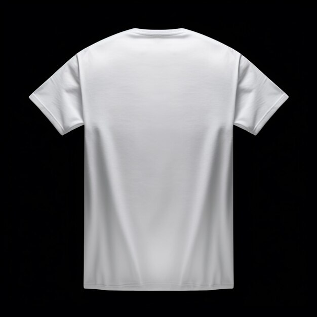 Photo a close up of a white t shirt on a black background generative ai