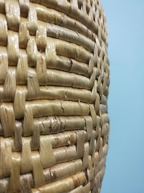 Photo close-up of wicker basket