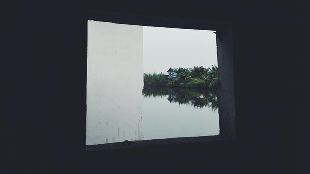 Photo close-up of window against clear sky