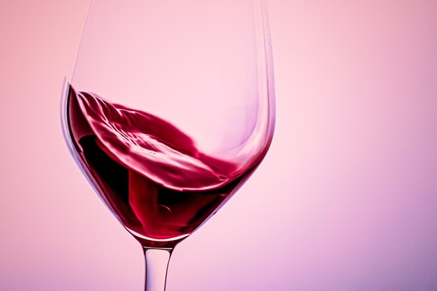 Close-up of wine glass against white background