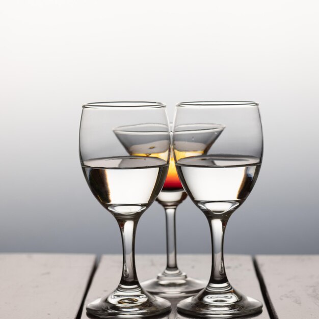 Photo close-up of wine in glass on table