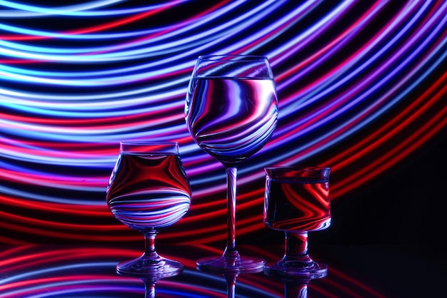 Photo close-up of wine glass