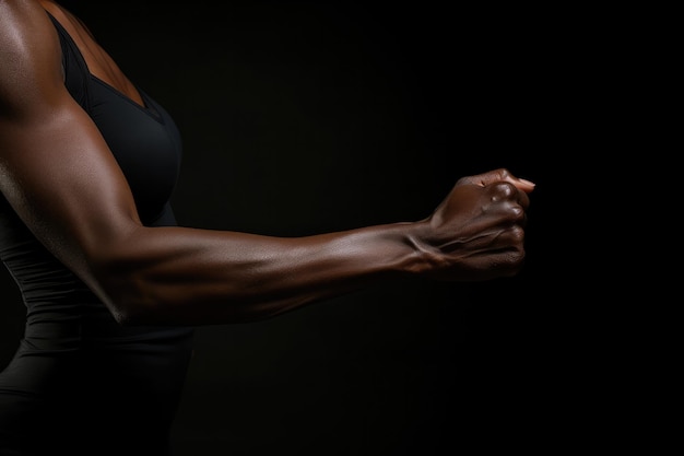 Photo a close up of a woman's arm and arm muscles