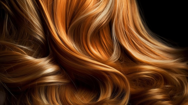 A close up of a woman's hair