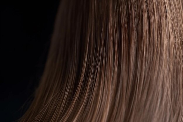 A close up of a woman's hair