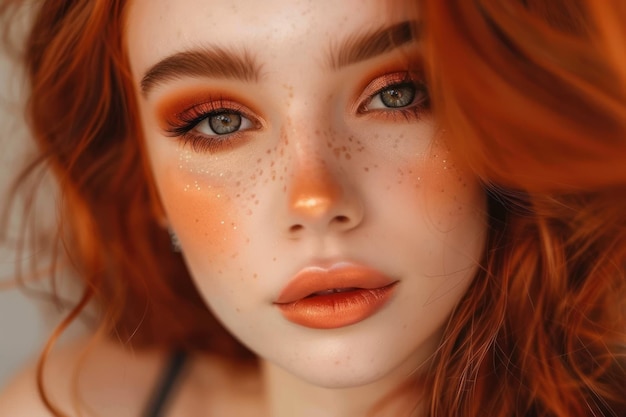 Close Up of Woman With Freckles