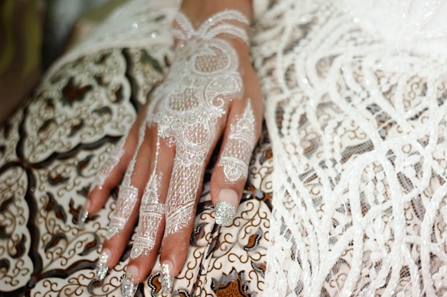 Photo close-up of woman with hands