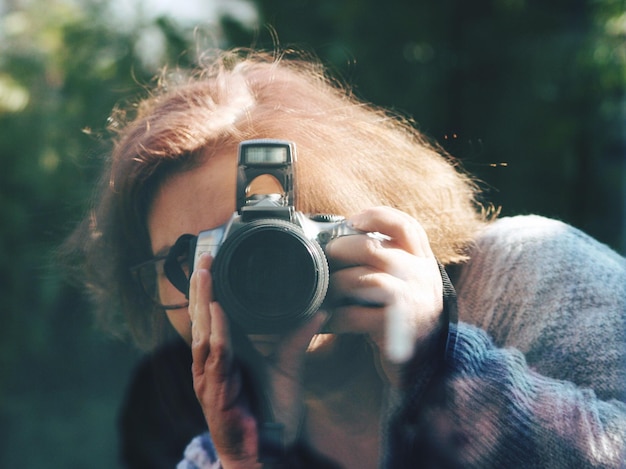 Photo close-up of woman