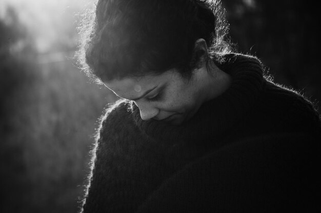 Close-up of woman