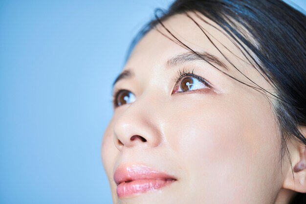 Close up of a womans eyes