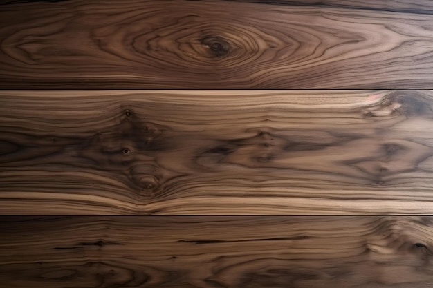 A close up of a wood floor with a dark brown and light brown color.