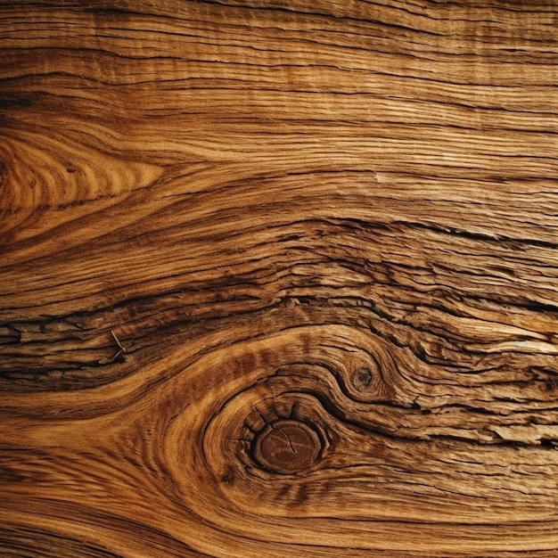 A close up of a wood grained surface with a knot generative ai