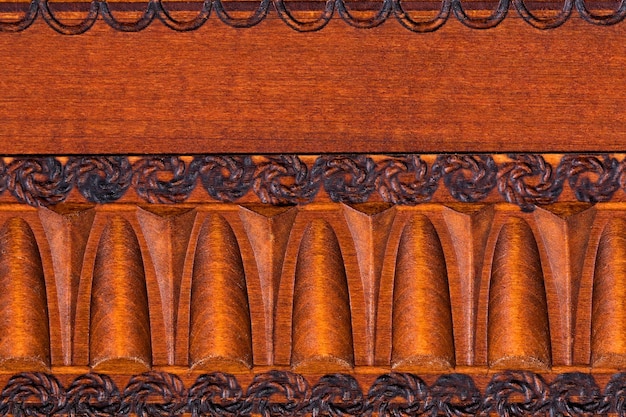 A close up of a wood panel