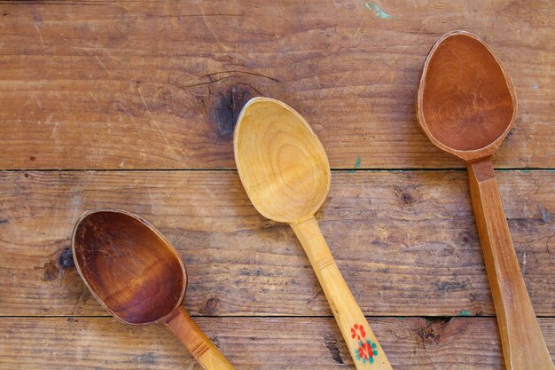 Foto prossimo piano del legno su un tavolo