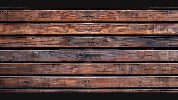 a close up of a wooden bench with a black background generative ai