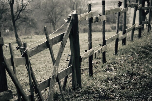 Photo close-up of wooden bench