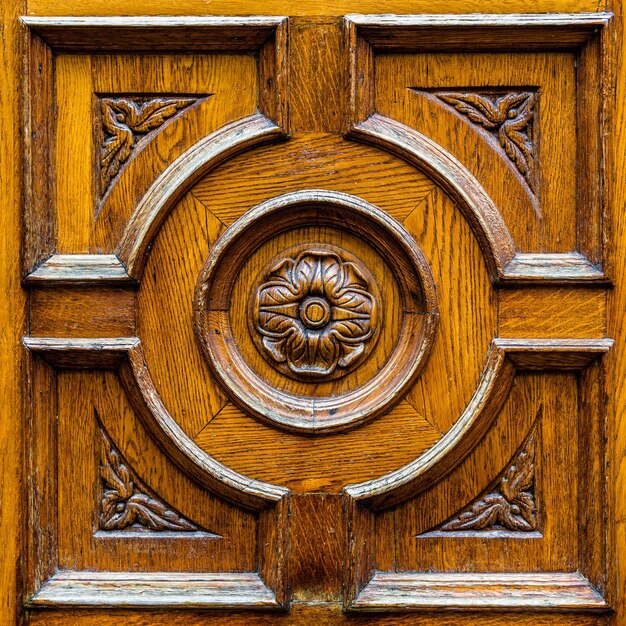 Close-up of wooden door