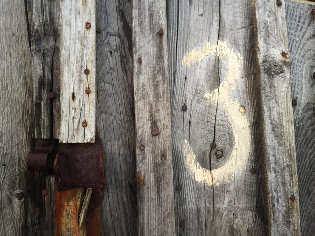 Photo close-up of wooden door