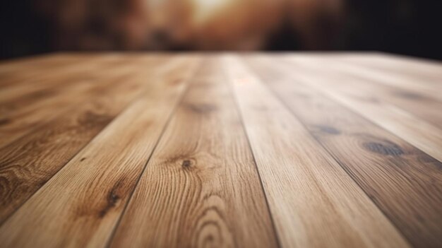 A close up of a wooden floor with a dark background