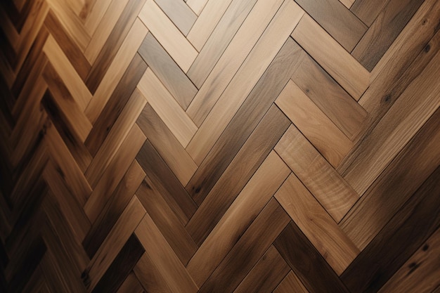 A close up of a wooden parquet floor