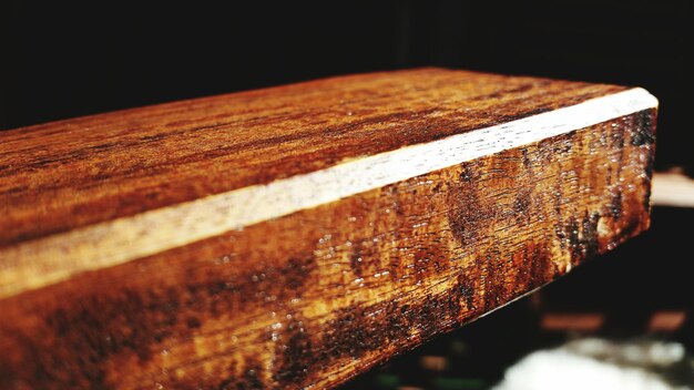 Close-up of wooden plank