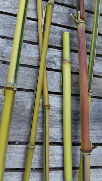 Photo close-up of wooden railing