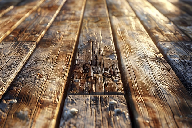 Close Up of Wooden Table Top