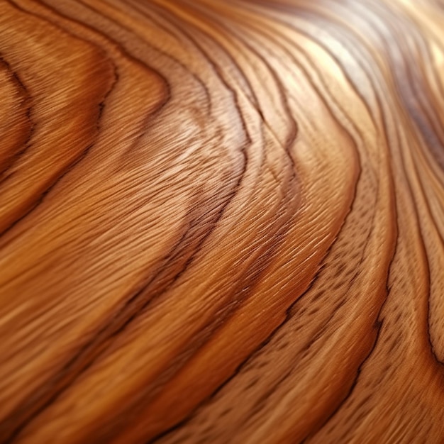Foto a close up of a wooden table with a wooden surface generative ai