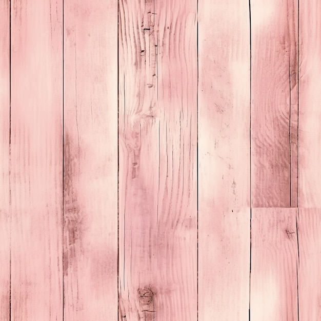 Photo a close up of a wooden wall with a pink paint generative ai