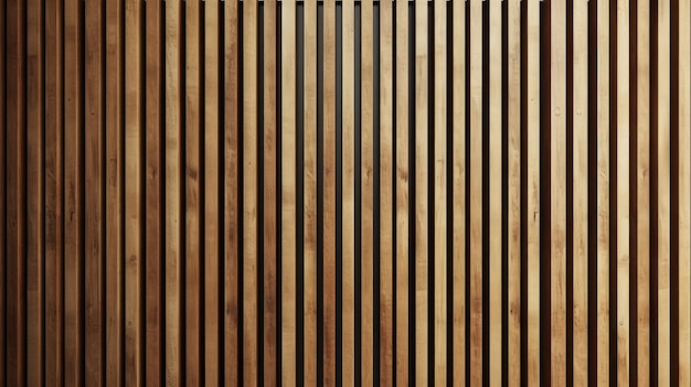 Foto close-up di un muro di legno con strisce verticali