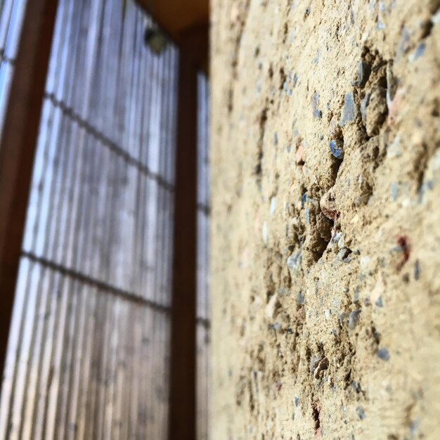 Foto close-up di una parete di legno