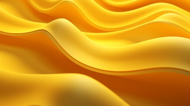 A close up of a yellow and black background with a wavy design generative ai