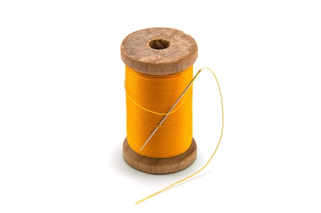 close-up of yellow cake on white background
