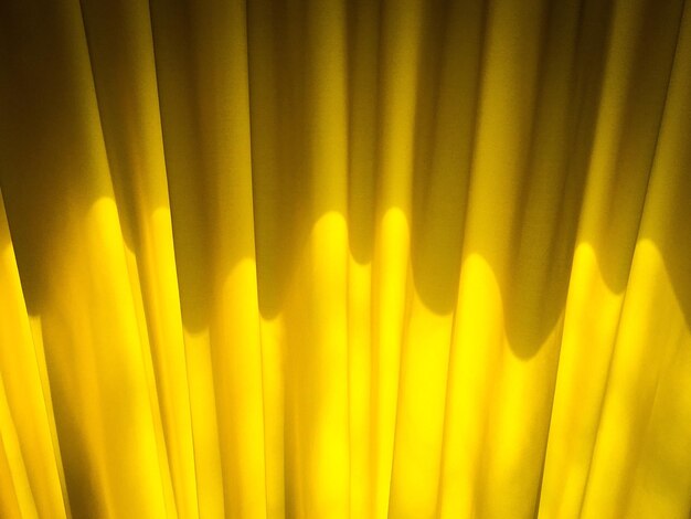 Close-up of yellow curtain