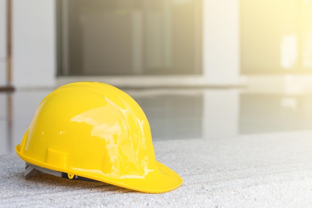 Close-up of yellow hat on table