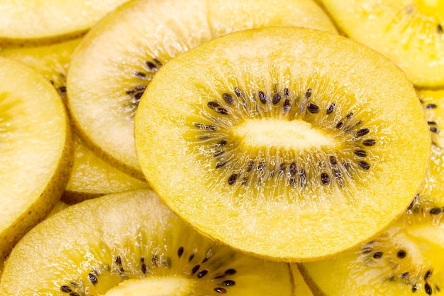 Close-up of yellow kiwi fruit