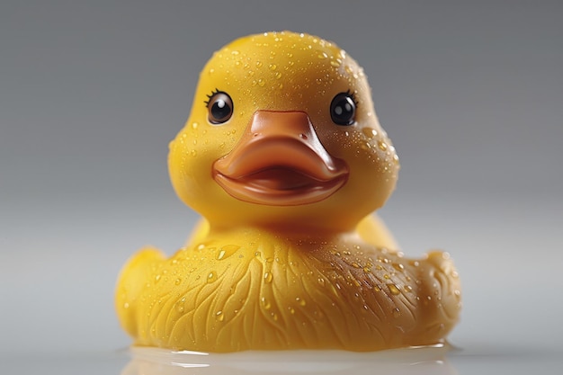 Close up of a Yellow Rubber Duck