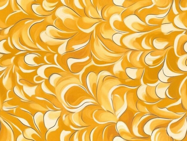 A close up of a yellow and white marble pattern generative ai